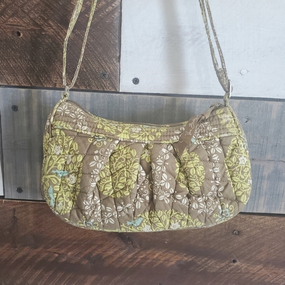 Vera Bradley Retired Spring 2010 Sittin' In A Tree' Quilted Crossbody Bag Purse - Picture 3 of 12